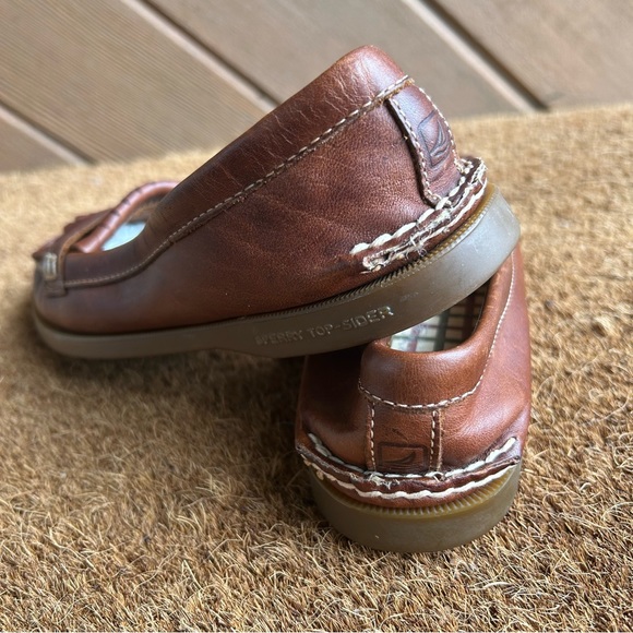 Sperry Brown Leather Loafers - Picture 4 of 9